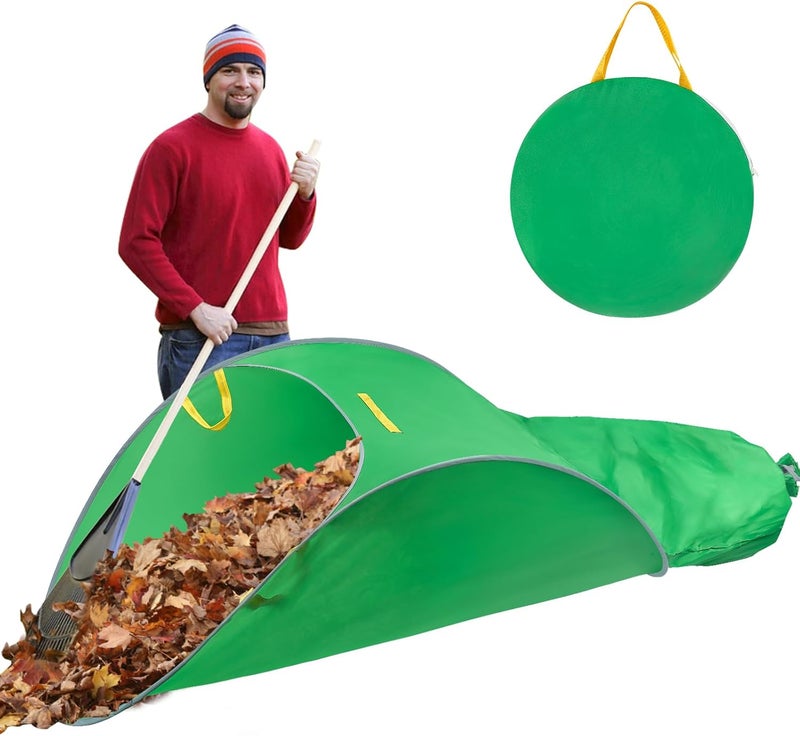 UQM Leaf Collector,Extra Large Portable Pop Up Leaf Bags, Foldable Leaf Pick Up Tools, Reusable Yard Garden Bags for Leaves Lawn Trash - Image 1